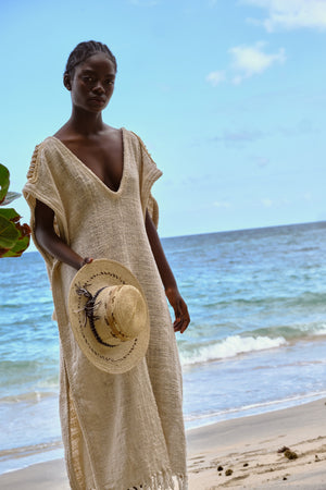 coral dress beach Amalie Maxi Cover Up
